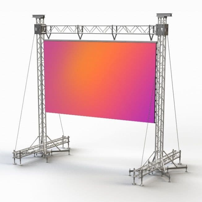 Светодиодный экран  5х3.5м.  (LED экран  17.5кв.м. P3.91 черный диод)